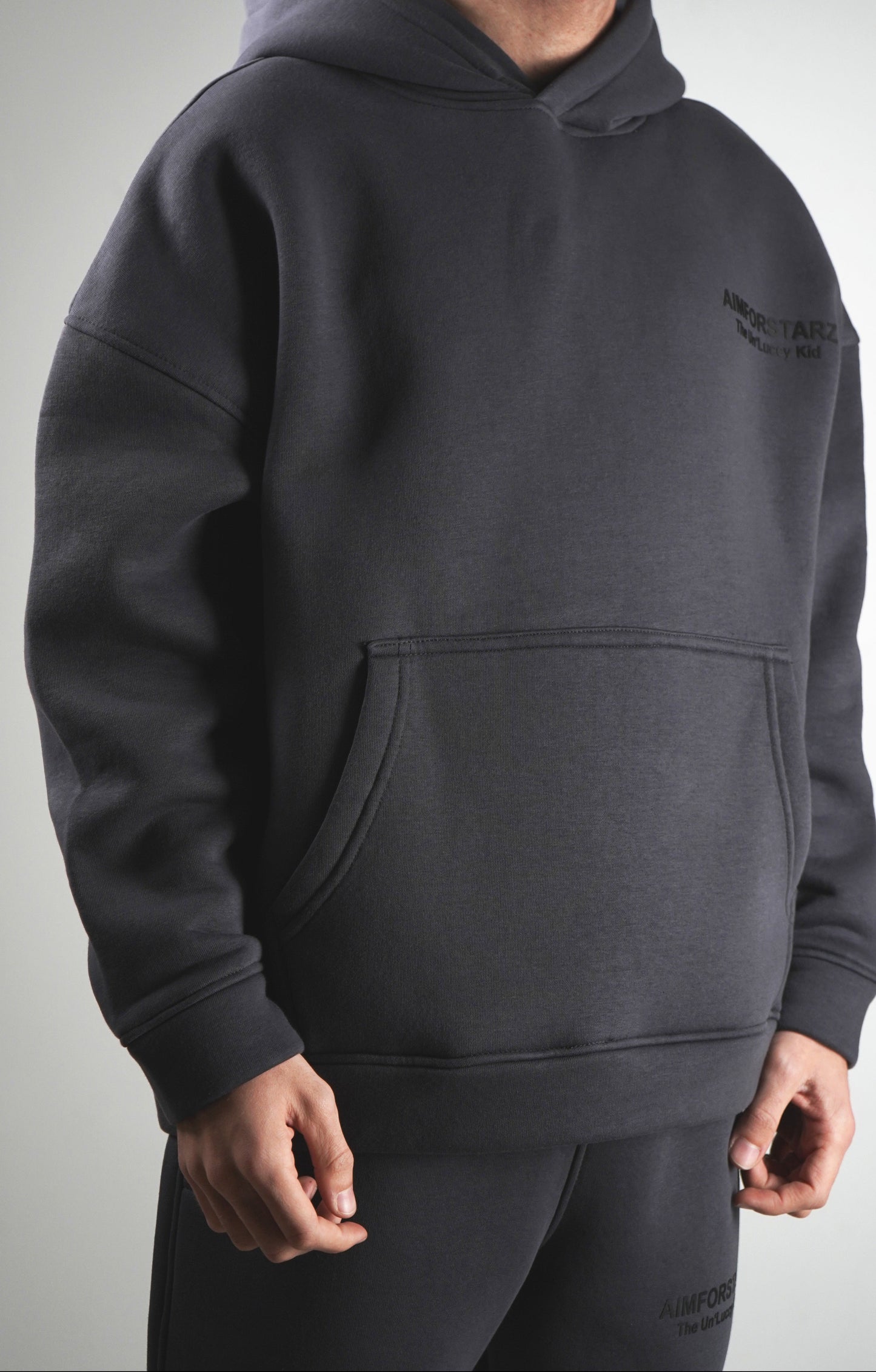 Anthrazit Oversize Hoodie