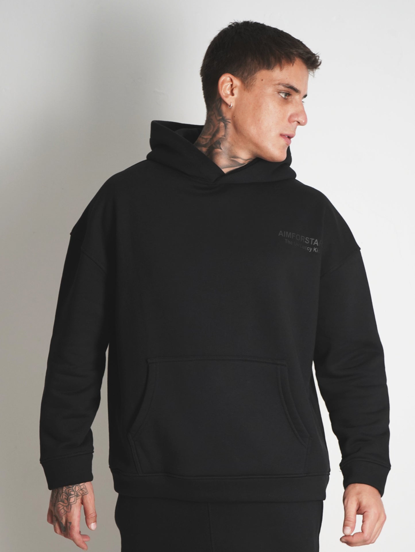 Oversize Hoodie Black on Black