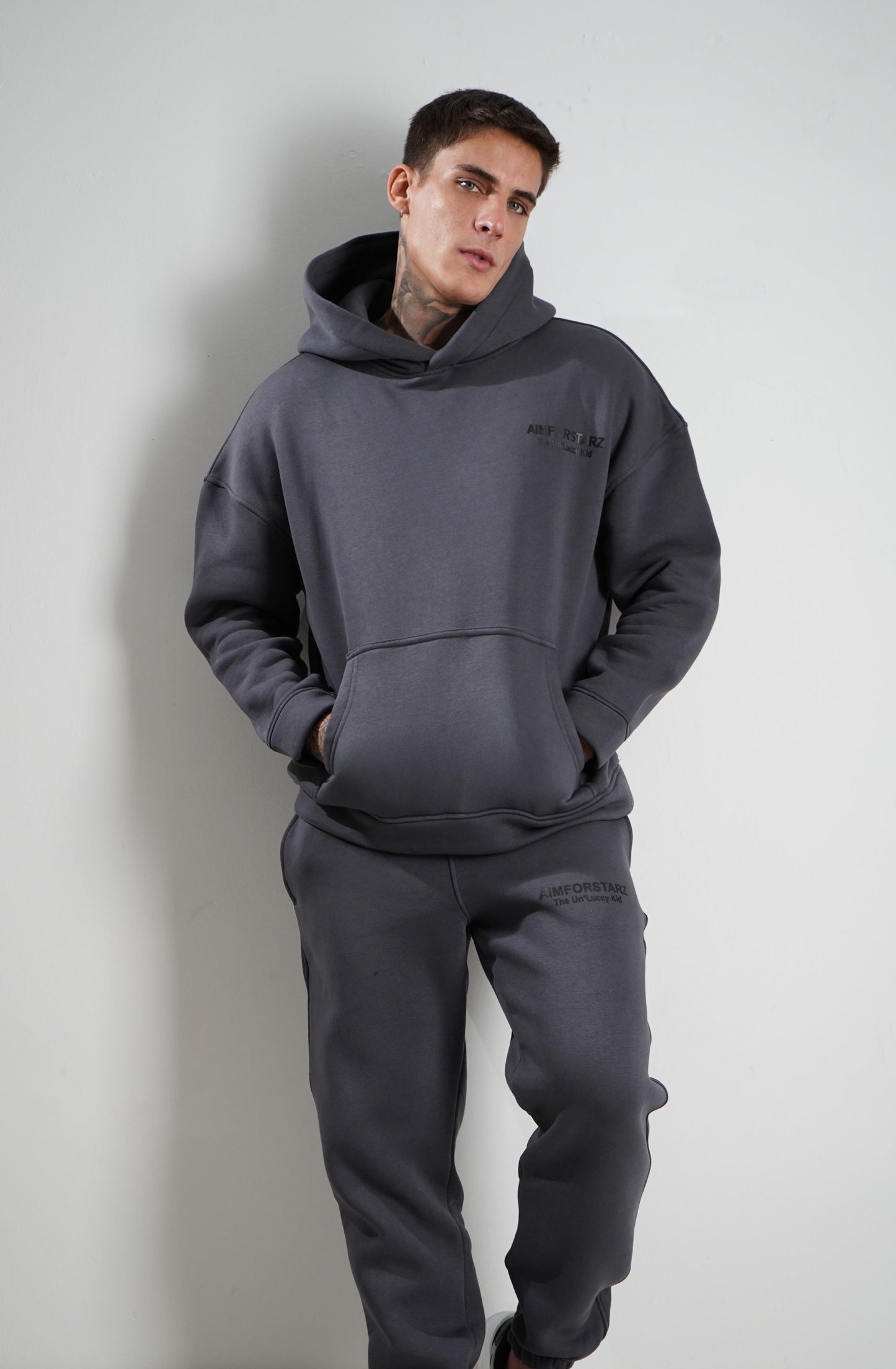 Anthrazit Oversize Hoodie